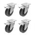 Thumbnail image #1 for Lainox Zoom Oven Caster Kit with Brakes, 2 Wheels