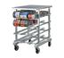 Thumbnail image #1 for New Age Mobile Half-Size Aluminum Can Storage Rack with Sloped Glides