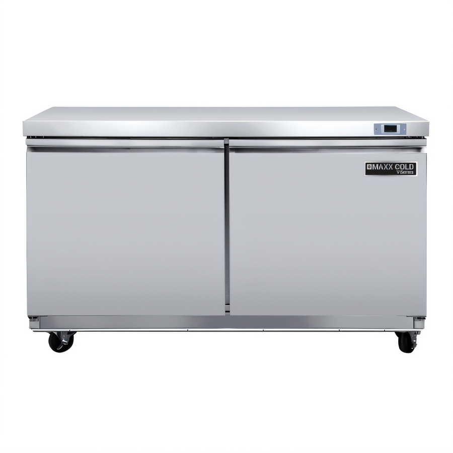 Product image #1 for Maxx Cold V-Series 48-Inch Undercounter Freezer with 2 Solid Doors, 14.1 Cu. Ft.