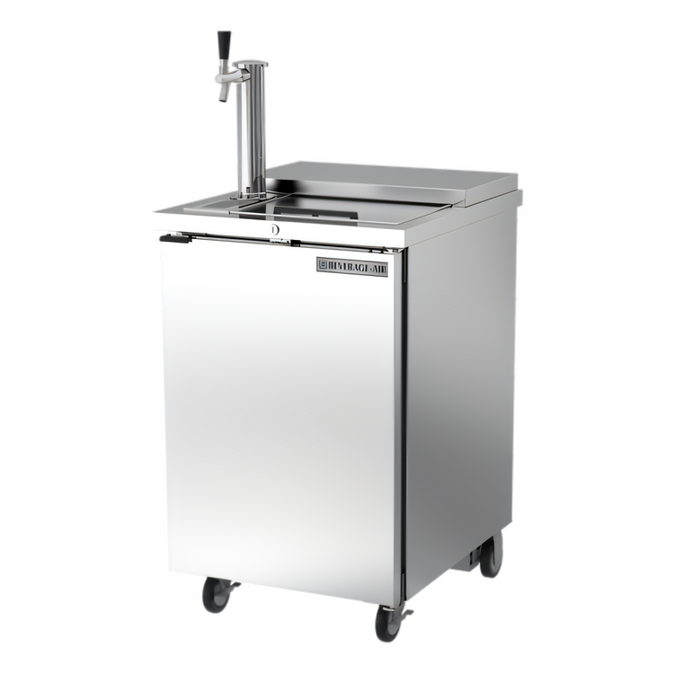 Product image #1 for Beverage-Air BM23HC-C-S Portable Club Top Draft Beer Cooler, 1-Keg Capacity, Stainless Steel