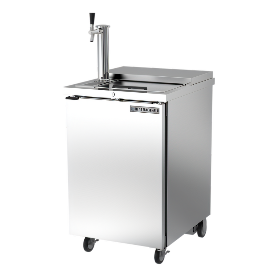 Product image #1 for Beverage-Air BM23HC-C-S Portable Club Top Draft Beer Cooler, 1-Keg Capacity, Stainless Steel