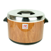 Thumbnail image #1 for Thunder Group 60-Cup Insulated Sushi Rice Container with Woodgrain Finish and Stainless Steel Cover & Lining