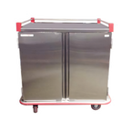 Thumbnail image #1 for Carter-Hoffmann (Middleby) PTDTT24 Enclosed Stainless Steel Patient Meal Delivery Cart, 24-Tray, Two-Compartment, Adjustable Slides