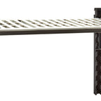 Thumbnail image #1 for Cambro Camshelving® Elevation EWSSKA2130V1580 21" x 30" Vented Antimicrobial Wall Shelving Add-On Kit, Brushed Graphite
