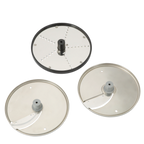 Thumbnail image #1 for Eurodib USA Dito Sama 650196 175 mm Commercial Food Processor Disc Set, 2 mm and 5 mm Slicers, 3 mm Grater