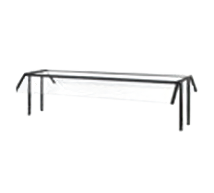 Product image #1 for Vollrath Traditional Double-Sided Buffet Breath Guard with 1/4-Inch Tempered Glass and Acrylic End Panels
