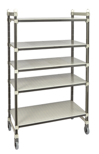Camshelving Elements XTRA Series High-Density Top Rail 5-Tier Mobile Starter Unit