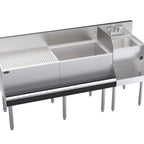 Thumbnail image #1 for Krowne Royal Series KR24-W66A-10 66-Inch Underbar Ice Bin/Cocktail Station with Blender Station, Dump Sink & 10-Circuit Cold Plate