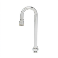 T&S Brass 9 Inch High Swivel Gooseneck Faucet Nozzle with Stream Regulator Outlet
