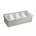 Thumbnail image #1 for Winco 4-Compartment Stainless Steel Condiment Caddy