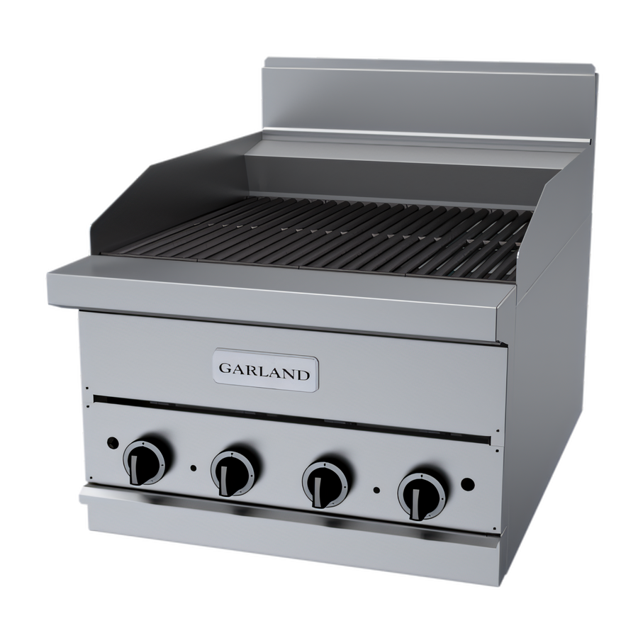 Product image #1 for Garland G Series 24-Inch Countertop Gas Charbroiler, Ceramic Briquette, 60,000 BTU