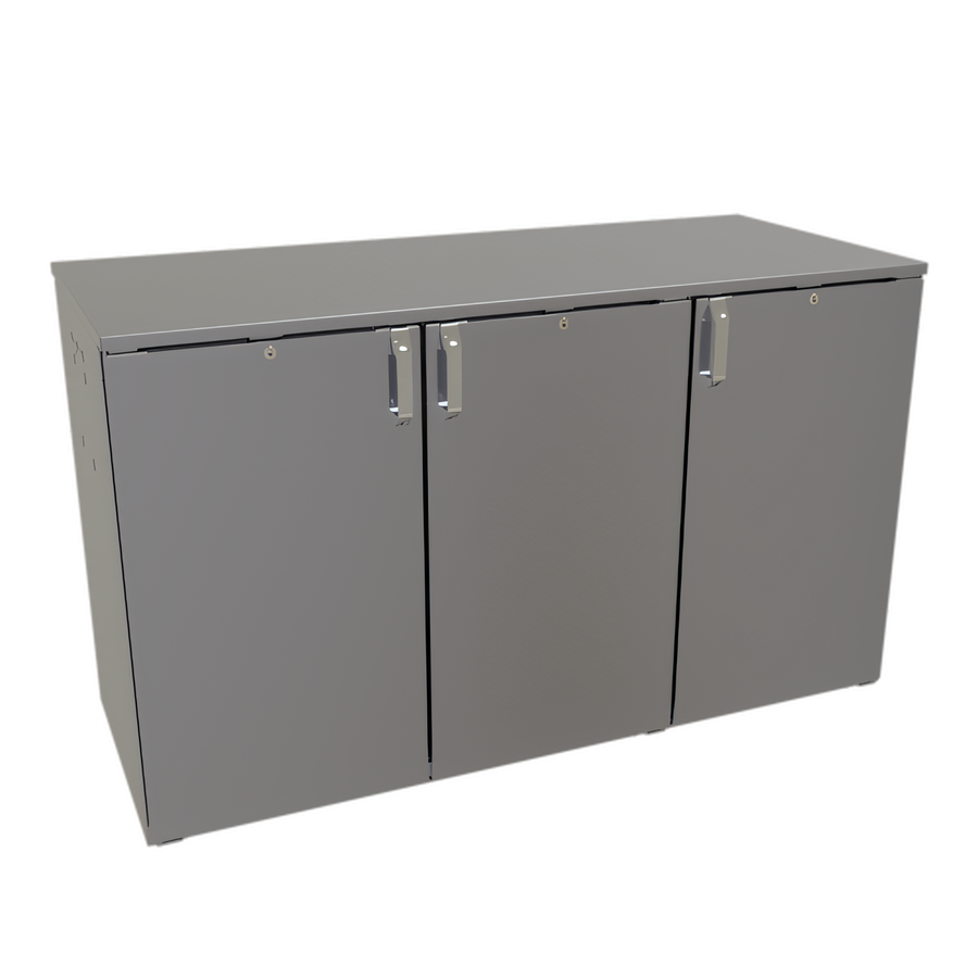 Product image #1 for Glastender CP1RB60 6-Door Pass-Thru Back Bar Cooler, 60-Inch, 3-Section, Remote Refrigeration