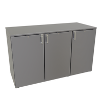 Glastender CP1RB60 6-Door Pass-Thru Back Bar Cooler, 60-Inch, 3-Section, Remote Refrigeration