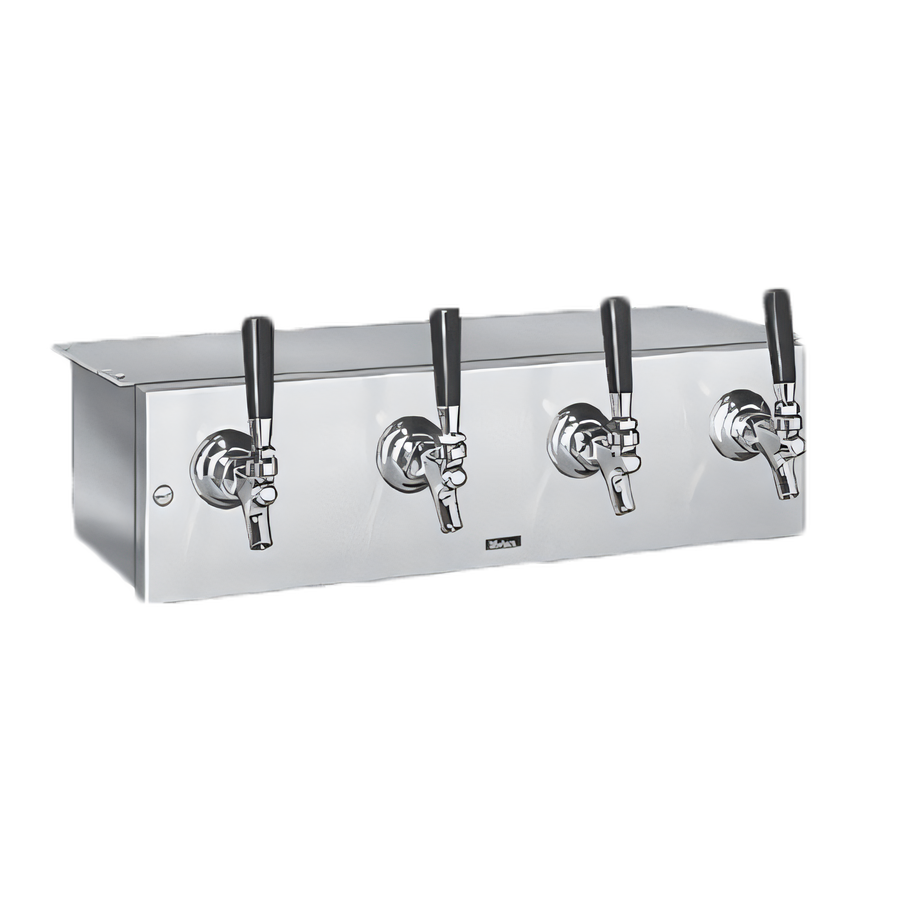 Product image #1 for Perlick Spacesaver 4-Faucet Glycol-Cooled Underbar Draft Beer Dispensing Head