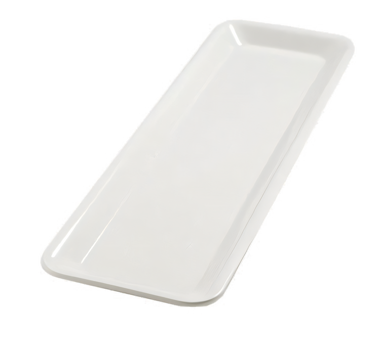 Product image #1 for Balsam™ Half Long Melamine Displayware Pan, Bavarian Cream, 20-7/8 x 6-3/8 x 1 Inch