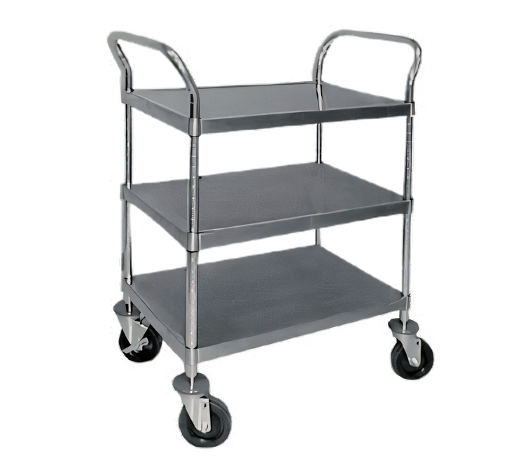 Product image #1 for Advance Tabco Three-Shelf Stainless Steel Utility Cart with Casters
