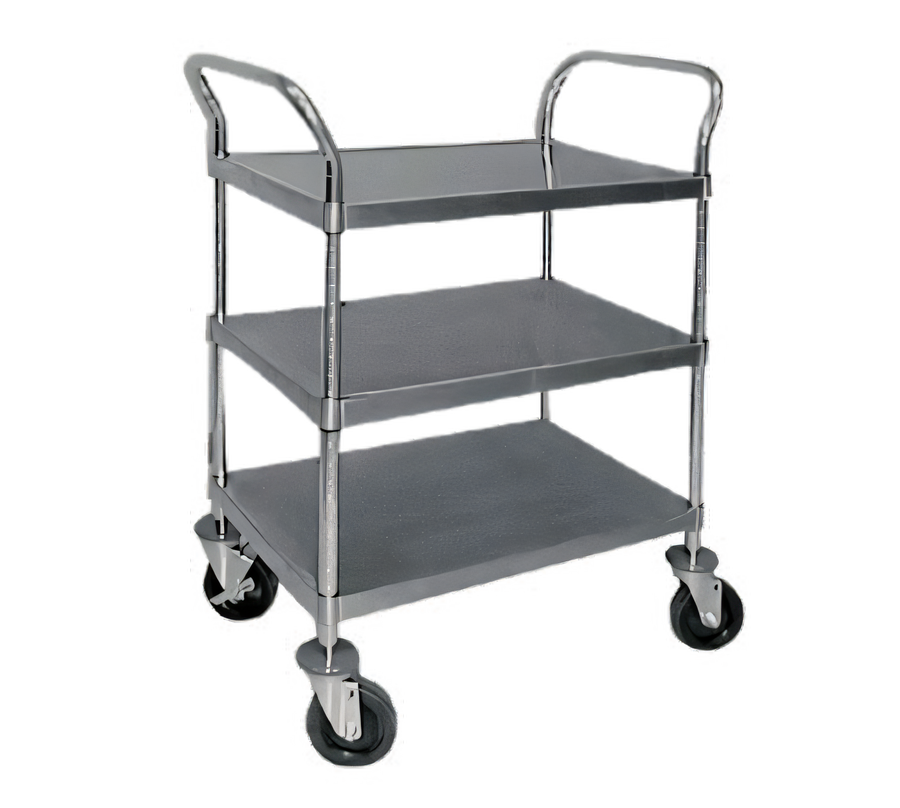 Product image #1 for Advance Tabco Three-Shelf Stainless Steel Utility Cart with Casters