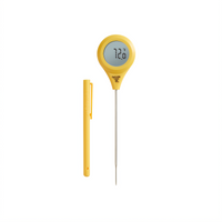 Taylor Precision Waterproof Digital Meat Thermometer with 360° Rotating Display, Yellow