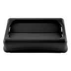 Thumbnail image #1 for Rubbermaid Commercial Products Slim Jim FG267360BLA Swing Trash Can Lid for 15/23-Gallon Containers, Black Plastic Case of 4