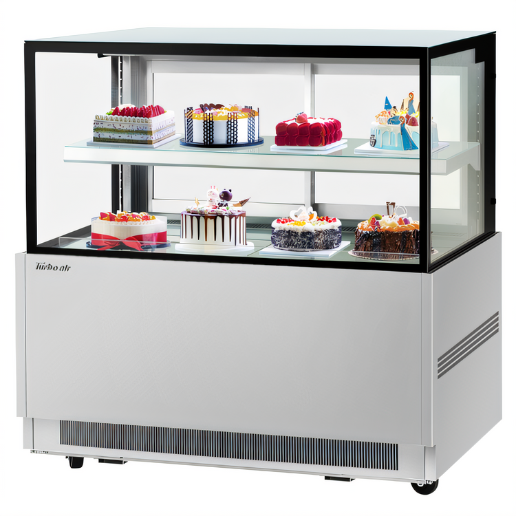 Product image #1 for Turbo Air TBP60-46NN-S Refrigerated Full-Service Bakery Display Case, 59-Inch Straight Glass, 15.7 Cu. Ft.