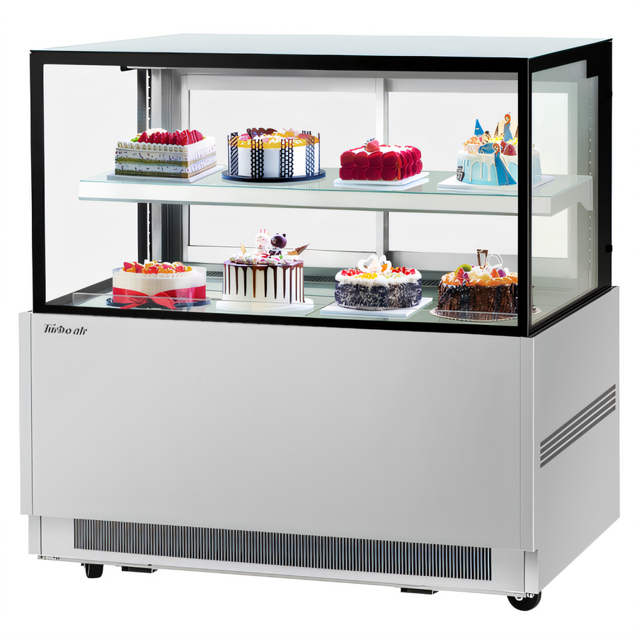 Product image #1 for Turbo Air TBP60-46NN-S Refrigerated Full-Service Bakery Display Case, 59-Inch Straight Glass, 15.7 Cu. Ft.