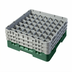 Thumbnail image #2 for Cambro Camrack Full Size 49-Compartment Glass Rack with 3 Soft Gray Extenders, 6-7/8-Inch Height, Sherwood Green