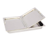 Thumbnail image #1 for Full-Size Flat Center-Hinged Stainless Steel Steam Table Pan Cover with Handles