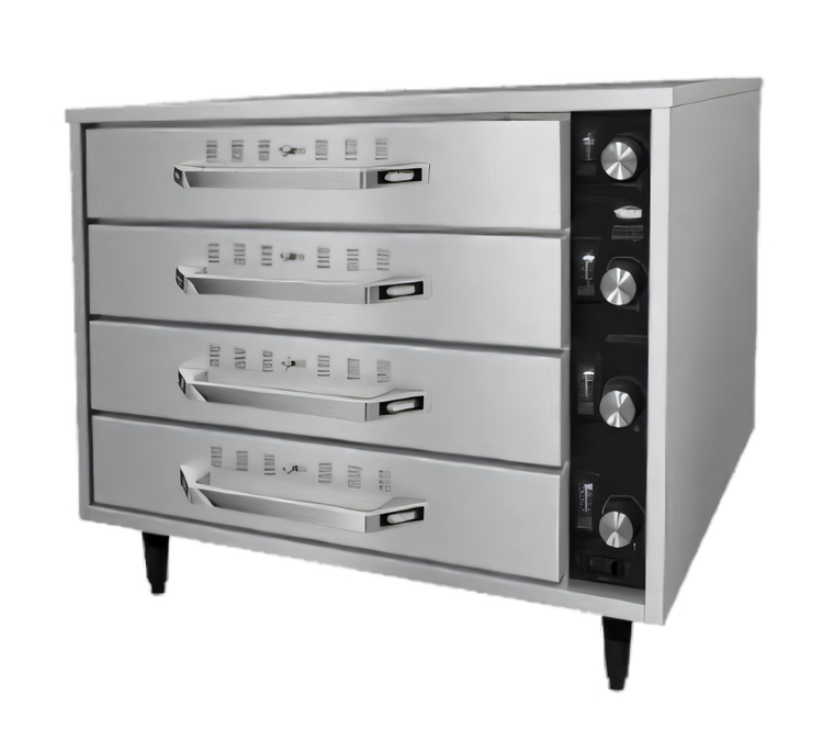Product image #1 for Hatco HDW-2R2 Freestanding Four-Drawer Split Drawer Warmer with Thermostatic Controls
