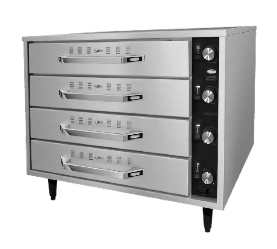 Product image #1 for Hatco HDW-2R2 Freestanding Four-Drawer Split Drawer Warmer with Thermostatic Controls