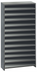 Thumbnail image #1 for Quantum Closed Heavy-Duty Stationary Wire Shelving Unit, 12 x 36 x 75 Inches, 13 Shelves, 400 lb. per Shelf