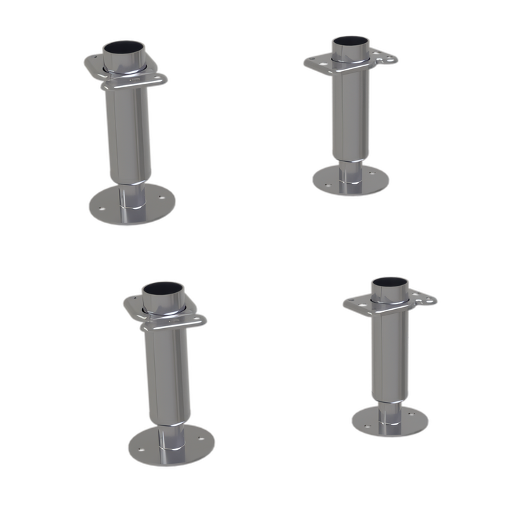 Product image #1 for Glastender 4-Inch Adjustable Flanged Foot Legs