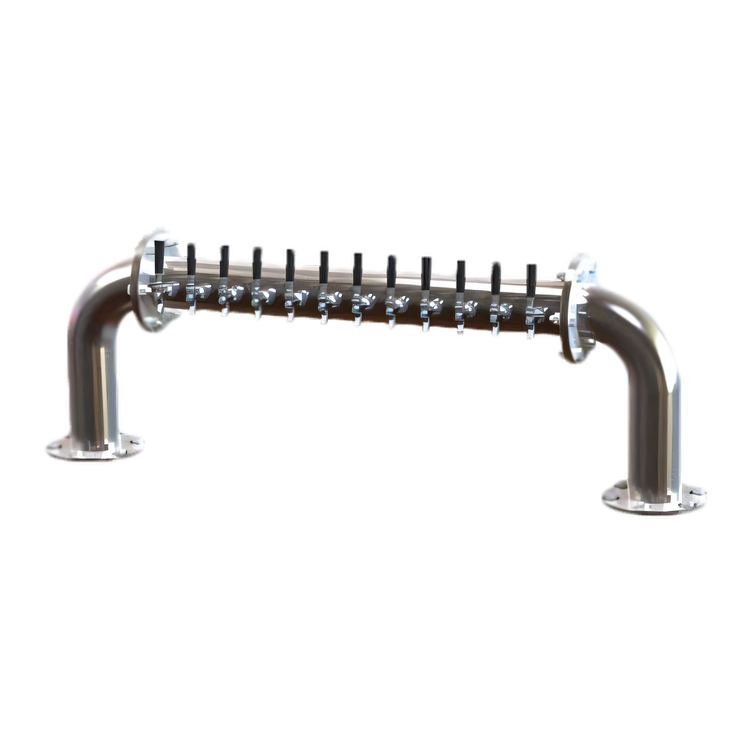 Product image #1 for Perlick 2-Column Pass-Thru Glycol-Cooled Countertop 6-Faucet Brew Pipe Draft Beer Tower