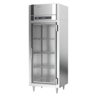 Victory UltraSpec Shallow Depth One-Section Glass Door Reach-In Freezer, 20.15 Cu. Ft., Self-Contained, 115V