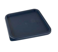 Blue Square Polyethylene Food Storage Container Lid