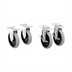 Thumbnail image #1 for Rubbermaid Commercial Products 5-Inch Thermoplastic Rubber Shelf Casters Set with 2 Fixed and 2 Locking Swivel Casters, Gray