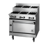 Thumbnail image #1 for Bistro 36-Inch Gas Restaurant Range with 3 Open Burners, 3 Step-Up Burners and Standard Oven