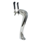 Thumbnail image #1 for Perlick Corporation 4045-2B Countertop Glycol-Cooled Draft Beer Tower, 2-Faucet, Polished Chrome