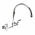 Thumbnail image #1 for Omcan Gooseneck Tub Sink Faucet, Wall Mounted, 8-Inch Centers
