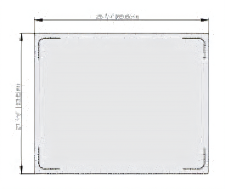 Product image #1 for Vollrath Miramar Blank Double-Well Stainless Steel Template, 21-1/8 x 25-3/4 in., Plain Edge