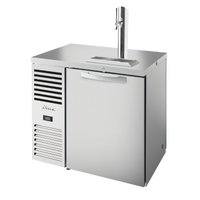 True Premier Bar 36-Inch One-Section Pass-Thru Refrigerated Draft Beer Dispenser with 1 Column and 2 Locking Doors