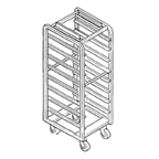 Thumbnail image #1 for Baxter Manufacturing BSSRSB-15 Stainless Steel Single Side-Load Rack for Single Rack Oven, 15 Slides, 18 x 26 Inch Pans