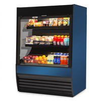 Federal Industries Vision Series High Profile Square End Self-Serve Refrigerated Merchandiser, 47.25W x 33D x 60H, 2-Tier