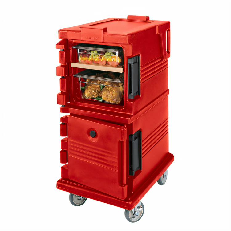 Product image #2 for Cambro Ultra Camcart UPC600 Double-Compartment Front-Loading Insulated Food Pan Carrier