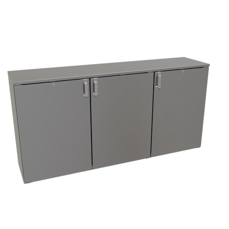 Product image #1 for Glastender CS1RB72 72-Inch Shallow-Depth Three-Section Remote Back Bar Cooler