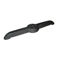 2-Prong 22-Inch Black Metal Table Base Bottom for Modular Restaurant Tables