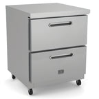 Thumbnail image #1 for Kelvinator Commercial KCHUC27.2DR Two-Drawer Undercounter Refrigerator, 6.5 Cu. Ft., 27-Inch Wide, Stainless Steel, Digital Control