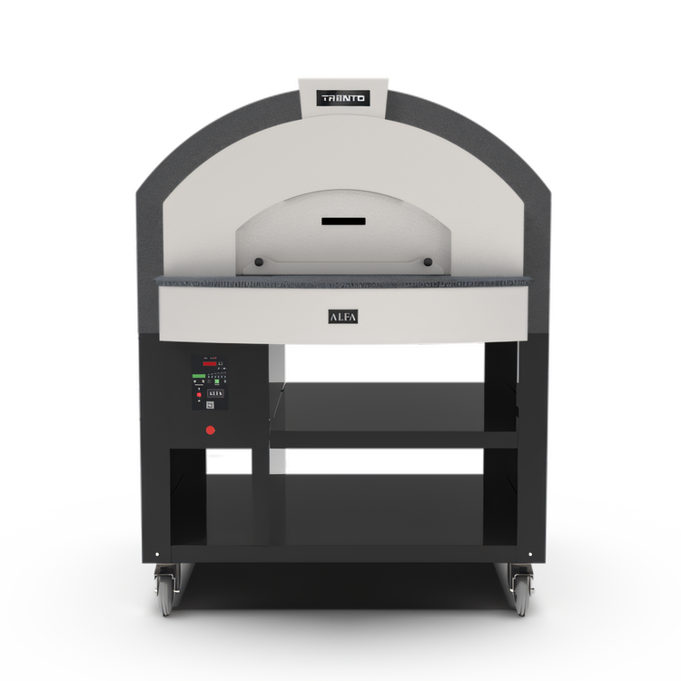 Product image #1 for Trento Alfa Quick Series Single Deck Natural Gas Countertop Pizza Oven with Stand, 6-Pizza Capacity