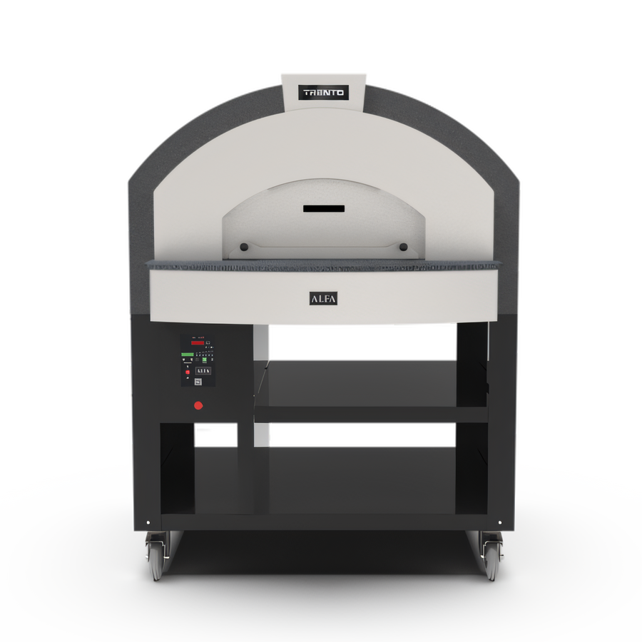 Product image #1 for Trento Alfa Quick Series Single Deck Natural Gas Countertop Pizza Oven with Stand, 6-Pizza Capacity