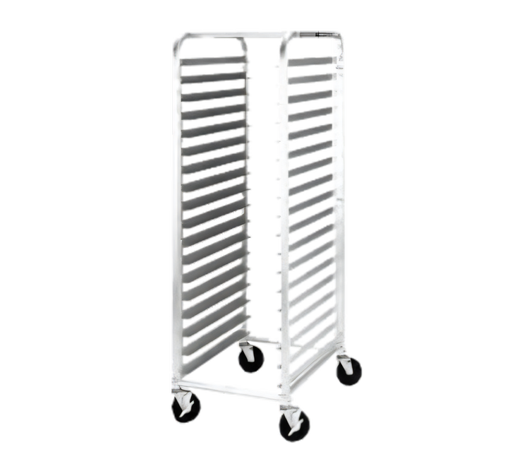 Product image #1 for Metro Single-Section Mobile End-Load Aluminum Pan Rack for 18 Full-Size Pans