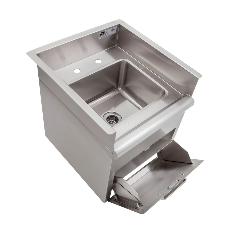 Product image #1 for John Boos Pro-Bowl Single-Compartment Drop-In Stainless Steel Sink with Towel Dispenser and Side Splashes